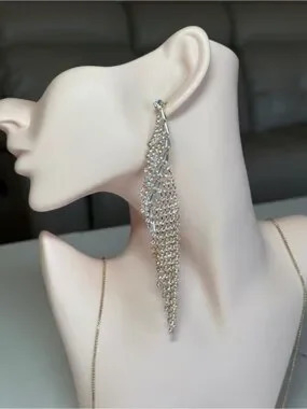 Crystal Fringe Drop Earrings
